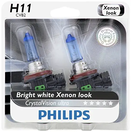 Philips H11 Crystal Vision Ultra Upgrade Headlight Bulb