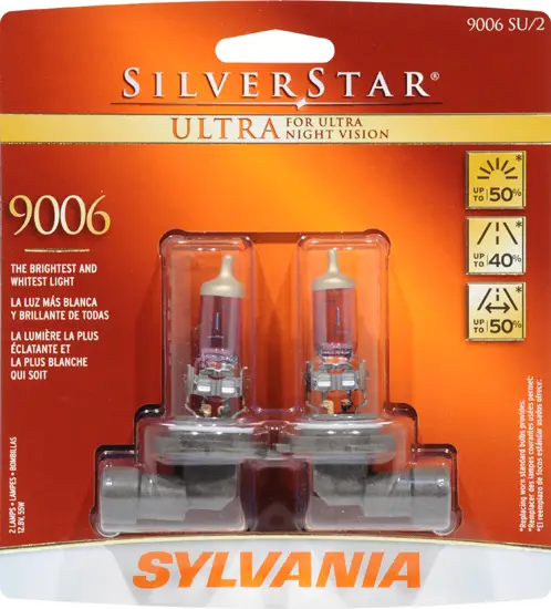 Sylvania Headlight Bulb Comparison Chart